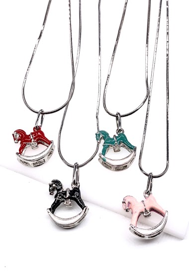 Wholesaler MY ACCESSORIES PARIS - Necklace chain horse