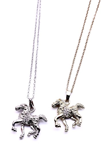 Wholesaler MY ACCESSORIES PARIS - Necklace chain horse