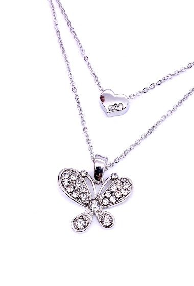 Wholesaler MY ACCESSORIES PARIS - Necklace butterfly