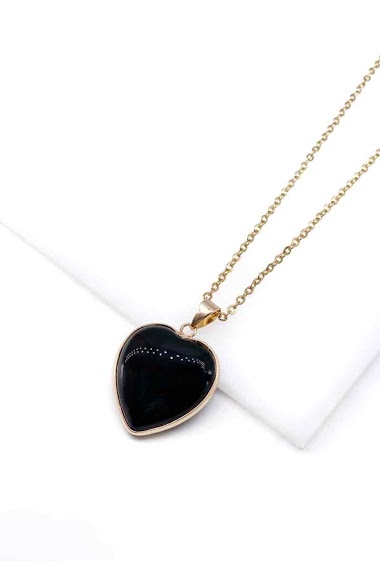 Großhändler MY ACCESSORIES PARIS - Necklace heart stone