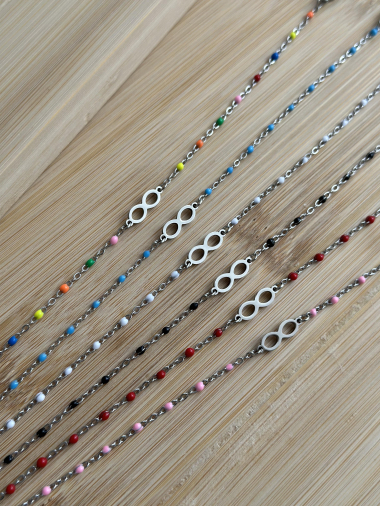 Wholesaler MY ACCESSORIES PARIS - Infinity Stainless Steel Bracelet
