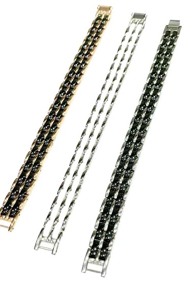 Wholesaler MY ACCESSORIES PARIS - Man Stainless Steel Bracelet