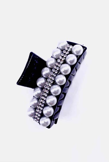 Mayorista MY ACCESSORIES PARIS - Hair clip with pearls and strass