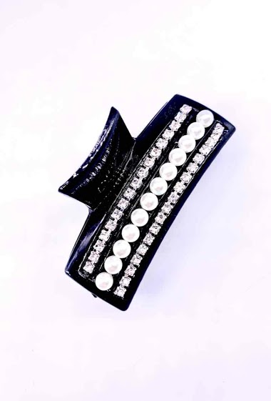 Großhändler MY ACCESSORIES PARIS - Hair clip with pearls and strass
