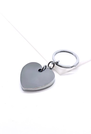 Wholesaler MY ACCESSORIES PARIS - Keychain metal heart