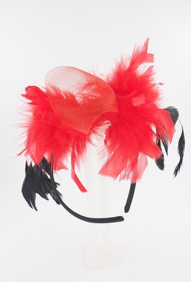 Wholesaler MY ACCESSORIES PARIS - HAIRBAND FEATHER