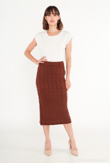 Wholesaler My Queen - Midi knit skirt