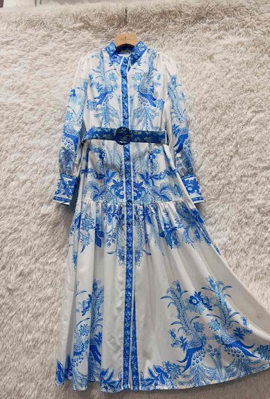 Wholesaler My Queen - Printed Dress