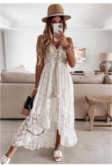 Wholesaler My Queen - maxi lace dress