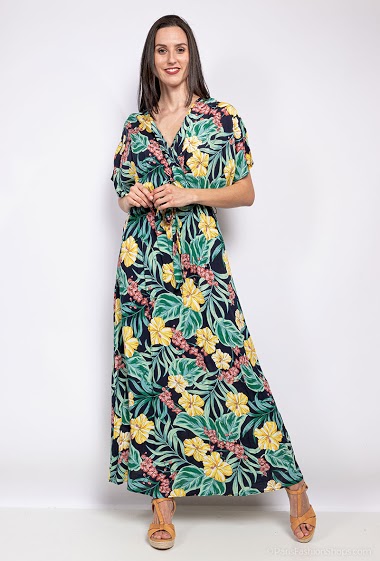 Grossiste My Queen - Robe longue tropicale