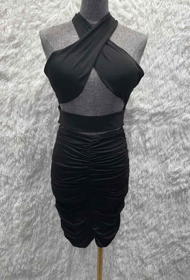 Wholesaler My Queen - Open-back sleeveless dress