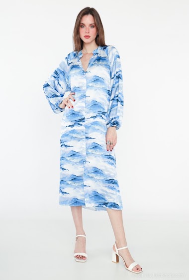Wholesaler My Queen - Patterned printed tunic dress