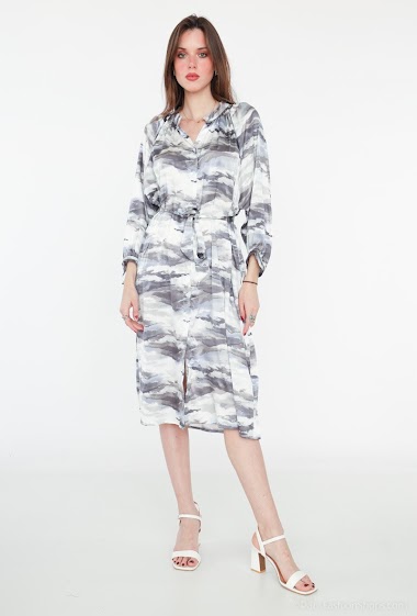 Großhändler My Queen - Patterned printed tunic dress