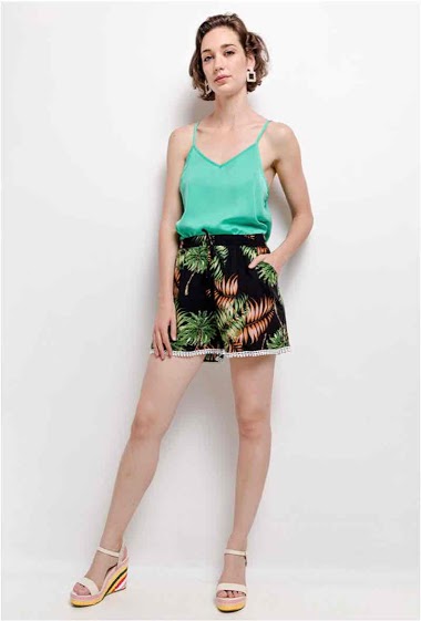Großhändler My Queen - Tropical print shorts