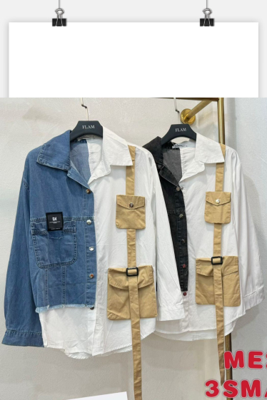 Wholesaler My Style - White shirt with jeans