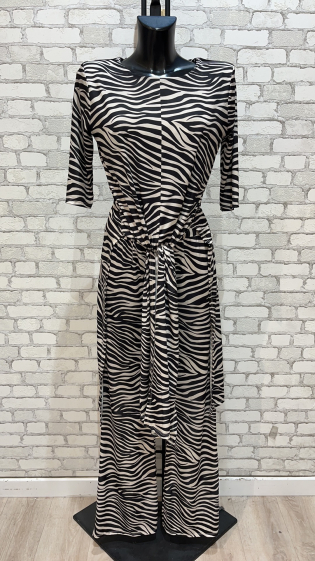 Wholesaler My Style - Zebra print pants set