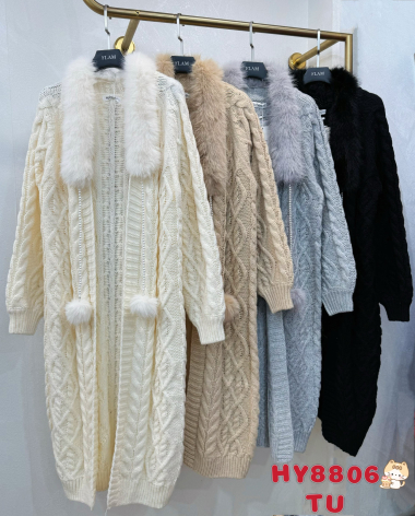 Wholesaler My Style - Long cardigan sweater