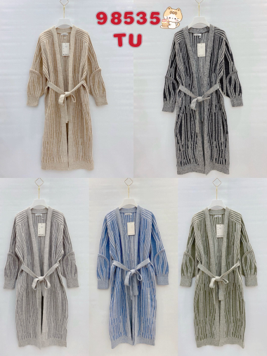 Wholesaler My Style - Long cardigan sweater