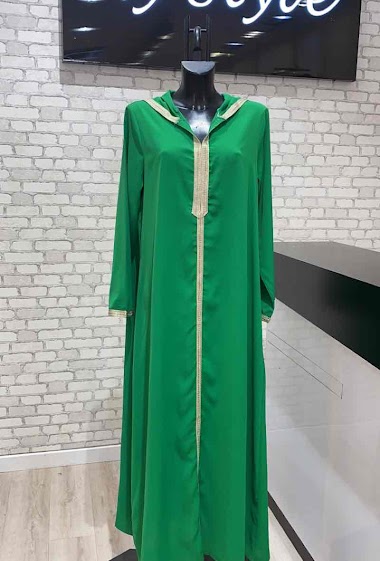 Wholesaler My Style - Dress with embroidered edges and hoodie