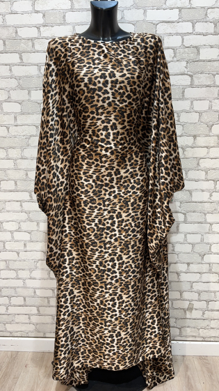 Großhändler My Style - Kleid mit Leopardenmuster