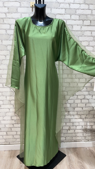 Wholesaler My Style - Satin dress with capes