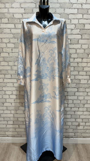 Wholesaler My Style - Printed satin dress