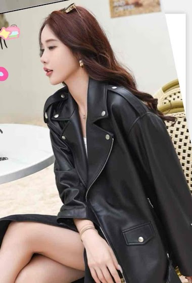 Wholesaler My Style - Faux leather jacket