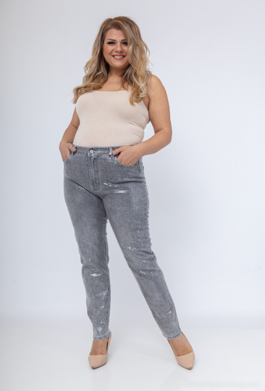 Wholesaler My Tina's - Sequined straight jeans
