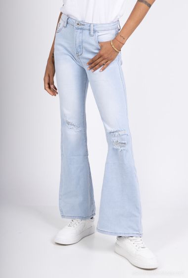 Wholesaler MyBestiny - Ripped Flared jeans