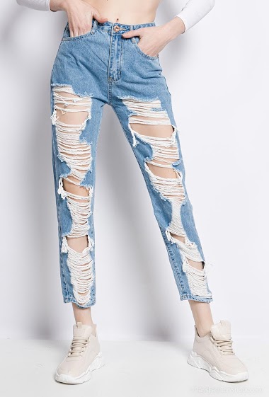 Wholesaler MyBestiny - Destroyed mom jeans