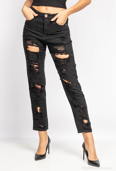 Wholesaler MyBestiny - Destroyed mom jeans