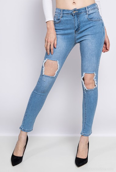 Wholesaler MyBestiny - Ripped skinny jeans