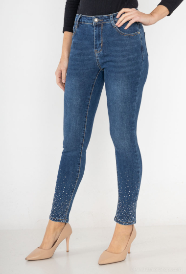 Wholesaler MyBestiny - Skinny jeans with strass