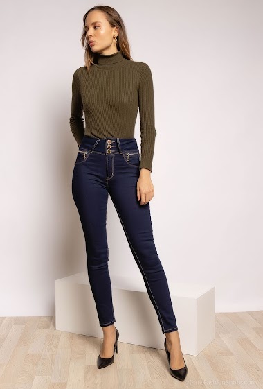 Wholesaler MyBestiny - Skinny jeans with zippers