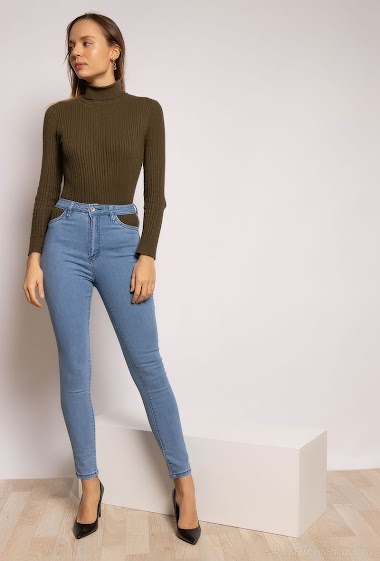 Wholesaler MyBestiny - Cutout skinny jeans