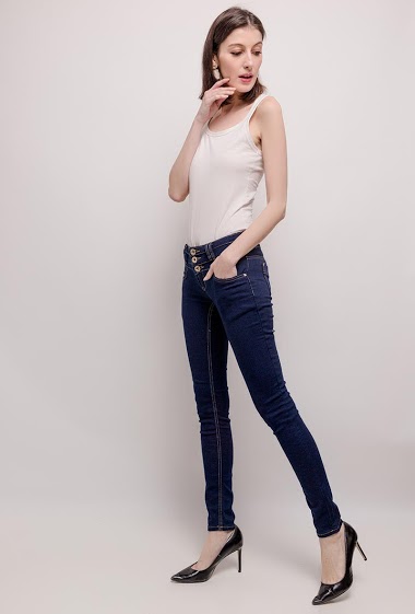 Großhändler Girl Vivi - Jeans mit niedriger Taille