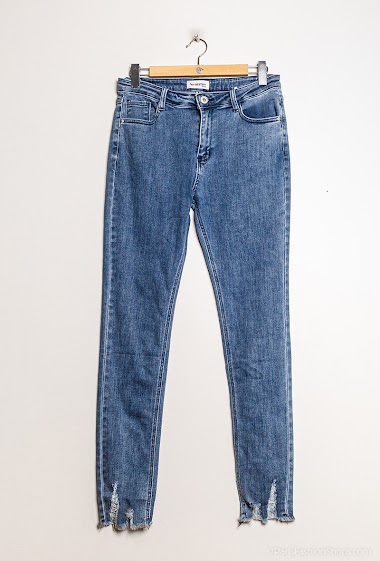 Wholesaler MyBestiny - Jeans with raw edges