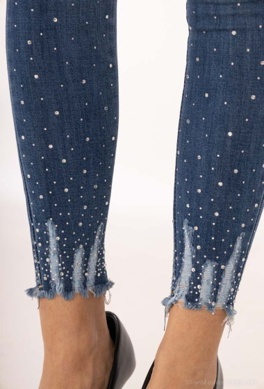 Wholesaler MyBestiny - Skinny jeans with raw edges