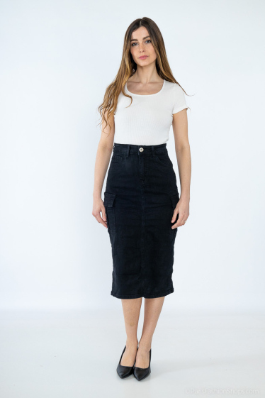 Wholesaler MyBestiny - Long skirt with cargo