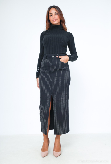 Wholesaler MyBestiny - Long denim skirt