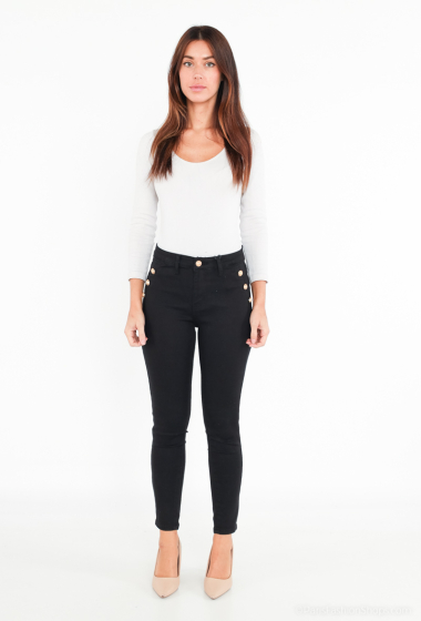 Wholesaler MyBestiny - Buttoned skinny pants