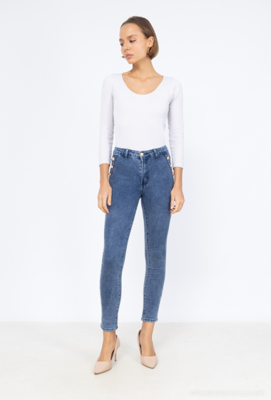 Wholesaler MyBestiny - Buttoned skinny pants
