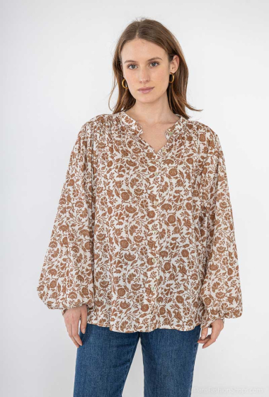 Wholesaler Mylee - Cotton shirt with puff sleeves