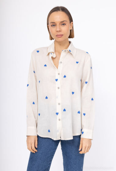 Wholesaler Mylee - hearts woven cotton shirt