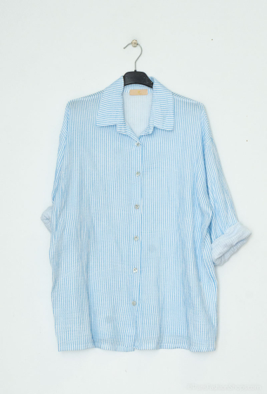 Wholesaler Mylee - Striped cotton gauze shirt