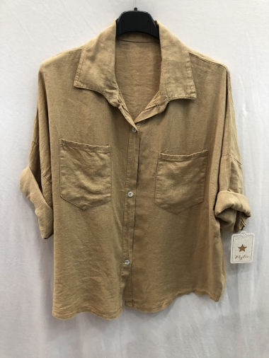 Wholesaler Mylee - Pure linen shirt with pockets