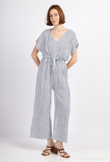 Wholesaler Mylee - striped cotton gauze jumpsuit