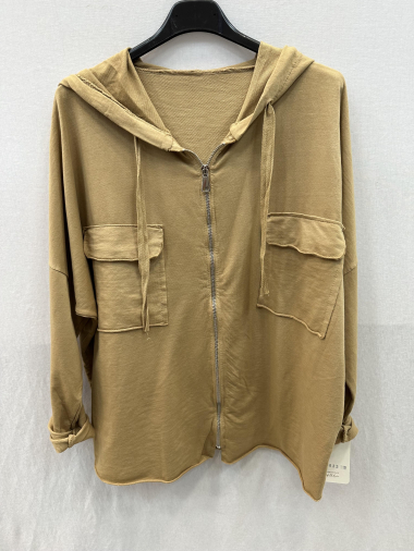 Wholesaler Mylee - Hooded vest with zip and pockets