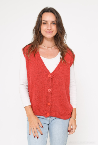 Wholesaler Mylee - Knitted vest with buttons