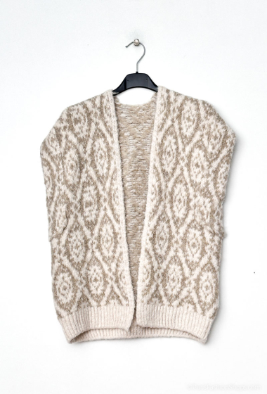 Wholesaler Mylee - Sleeveless vest with jacquard pattern